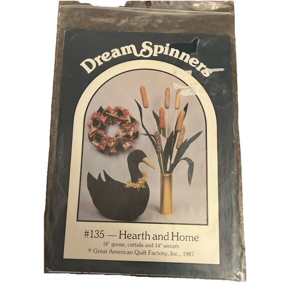 Vintage Dream Spinners Lot Of Goose Doll Patterns #135 & #142 Cattails Door-Stop - Picture 1 of 6